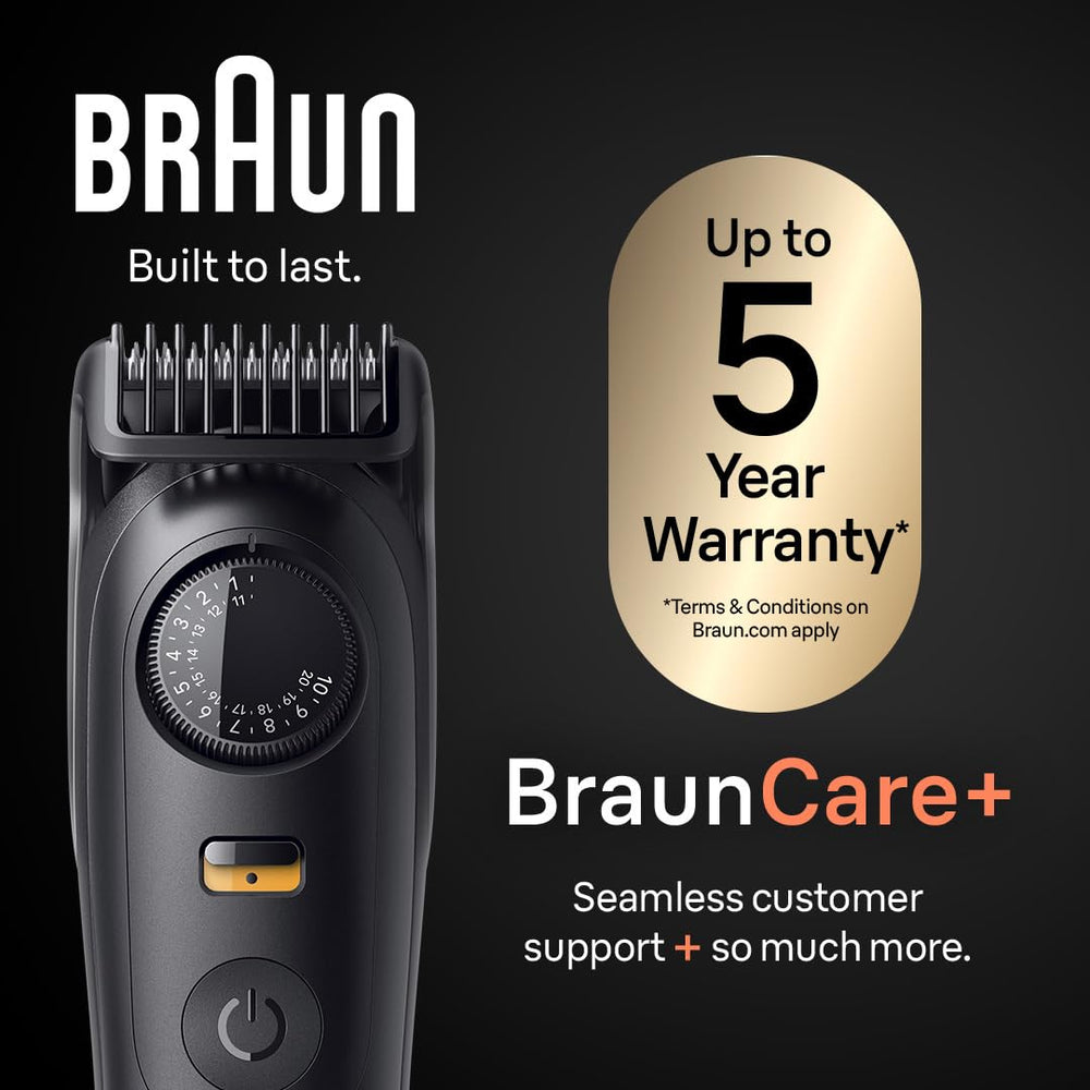Braun Series 7 assorted clipper combs array for tailored hair lengths