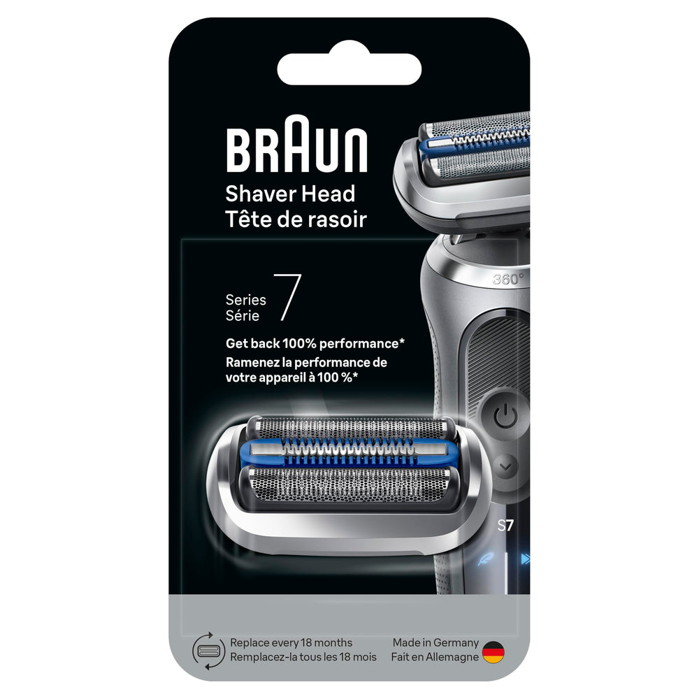 Braun Series 7 lifestyle bathroom scene showing original part ready to renew daily routine