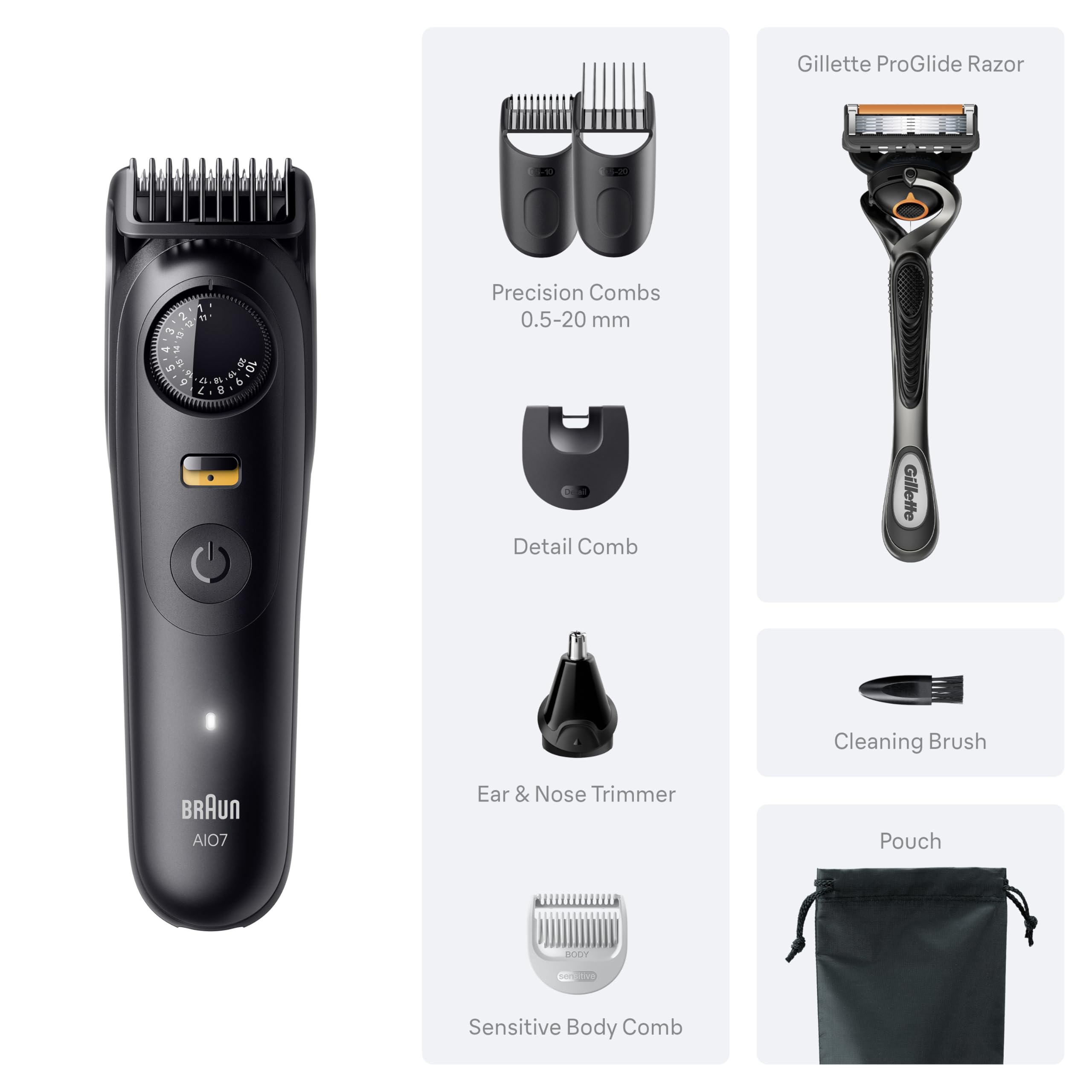 Braun battery and charger beside ruler showing up to 120-minute runtime and portability