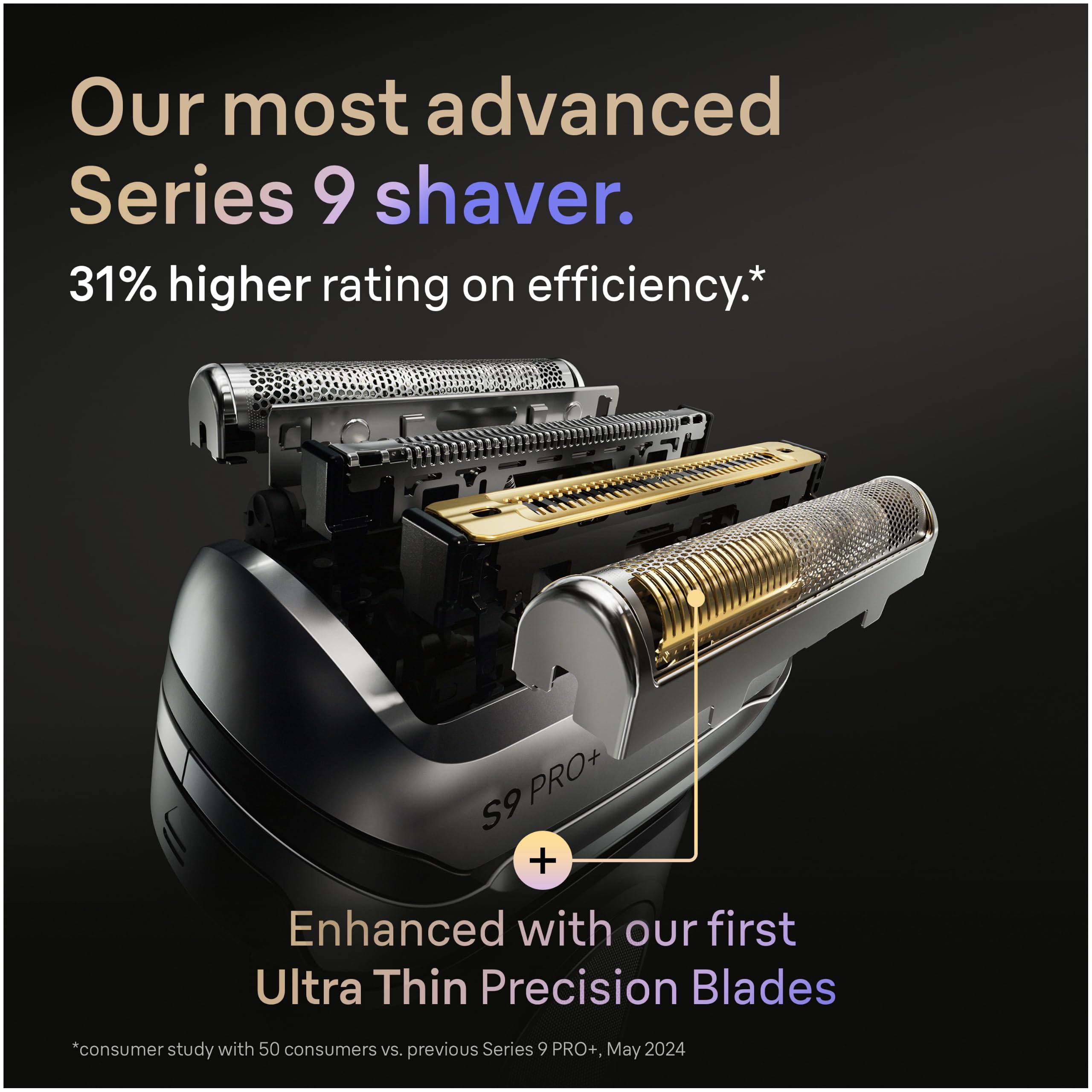 Braun ProTrimmer detail demonstrating accurate edge shaping benefit