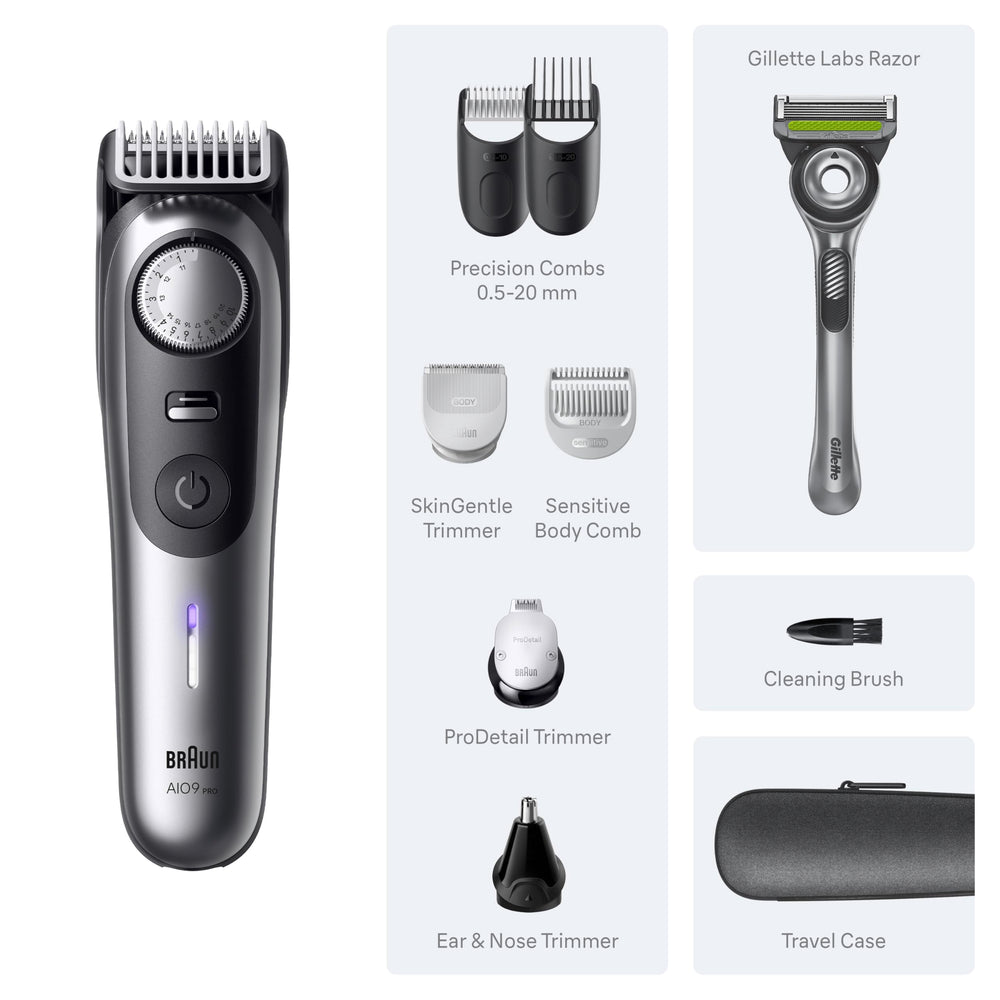 Braun styling manscape demo on torso showing body grooming results