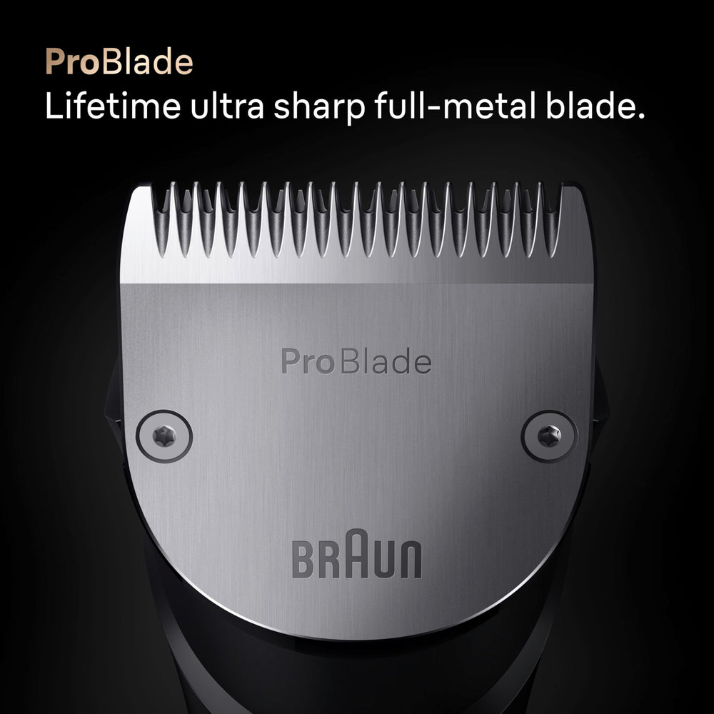 Braun wet-use in shower demonstrating waterproof design and safe wet grooming