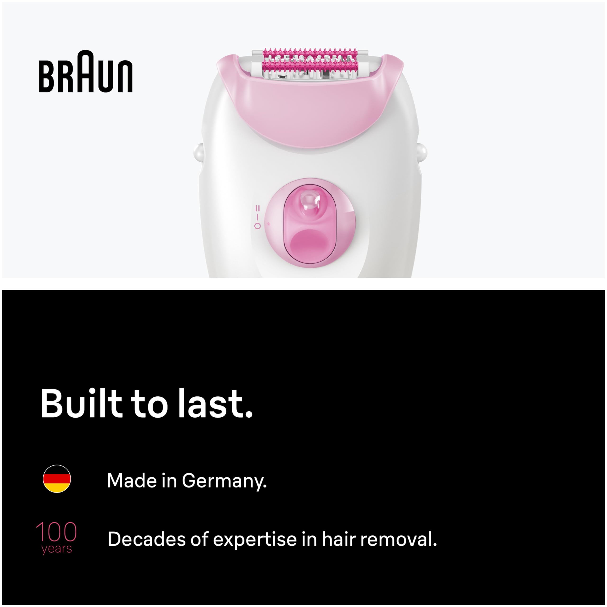 Braun Silk-épil 3 in a bathroom setting showing practical at-home grooming use