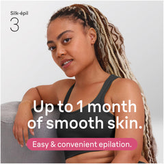 Braun Silk-épil 3 massage rollers detail demonstrating comfort during epilation