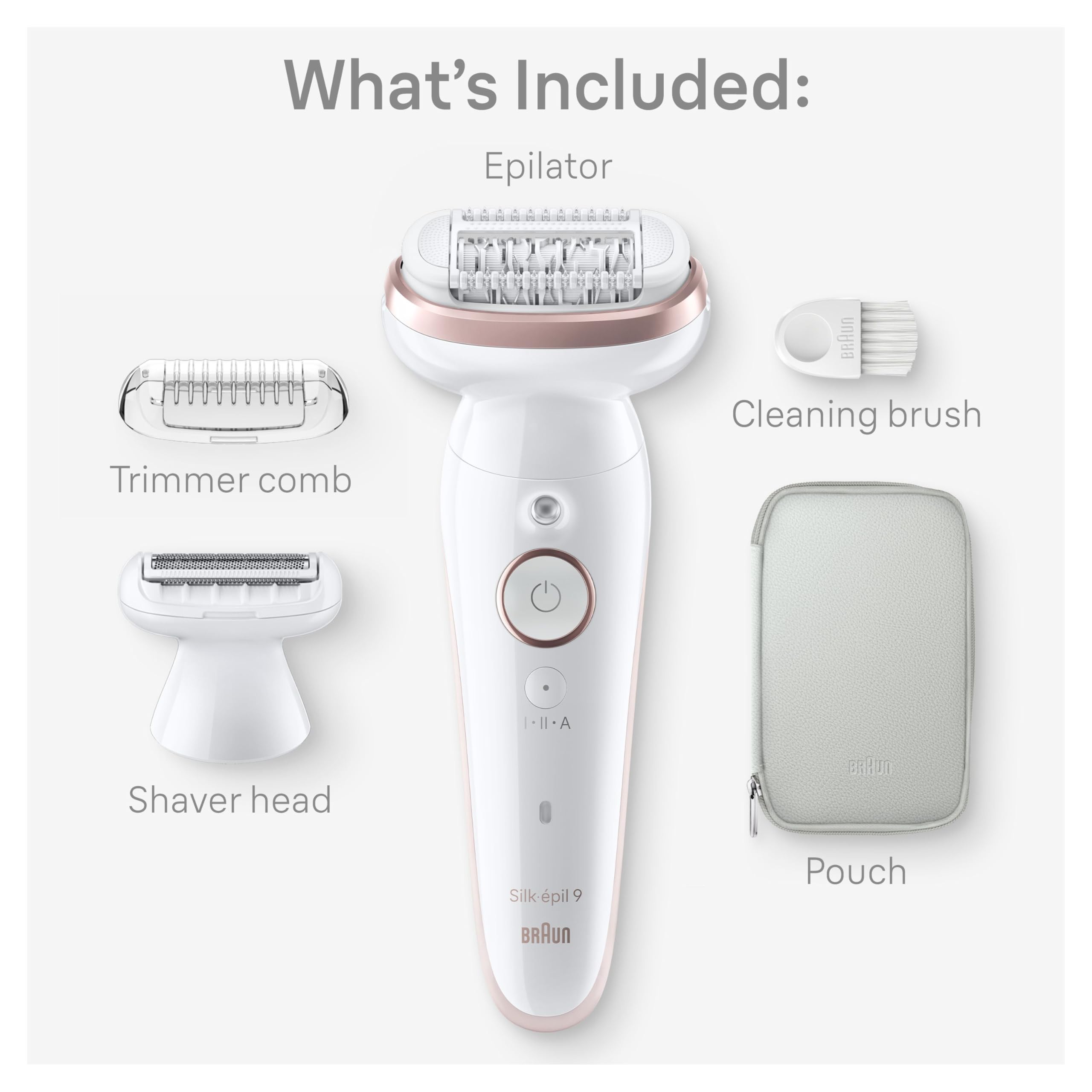 Braun Silk-épil 9 pivoting head close-up illustrating contour-following benefit