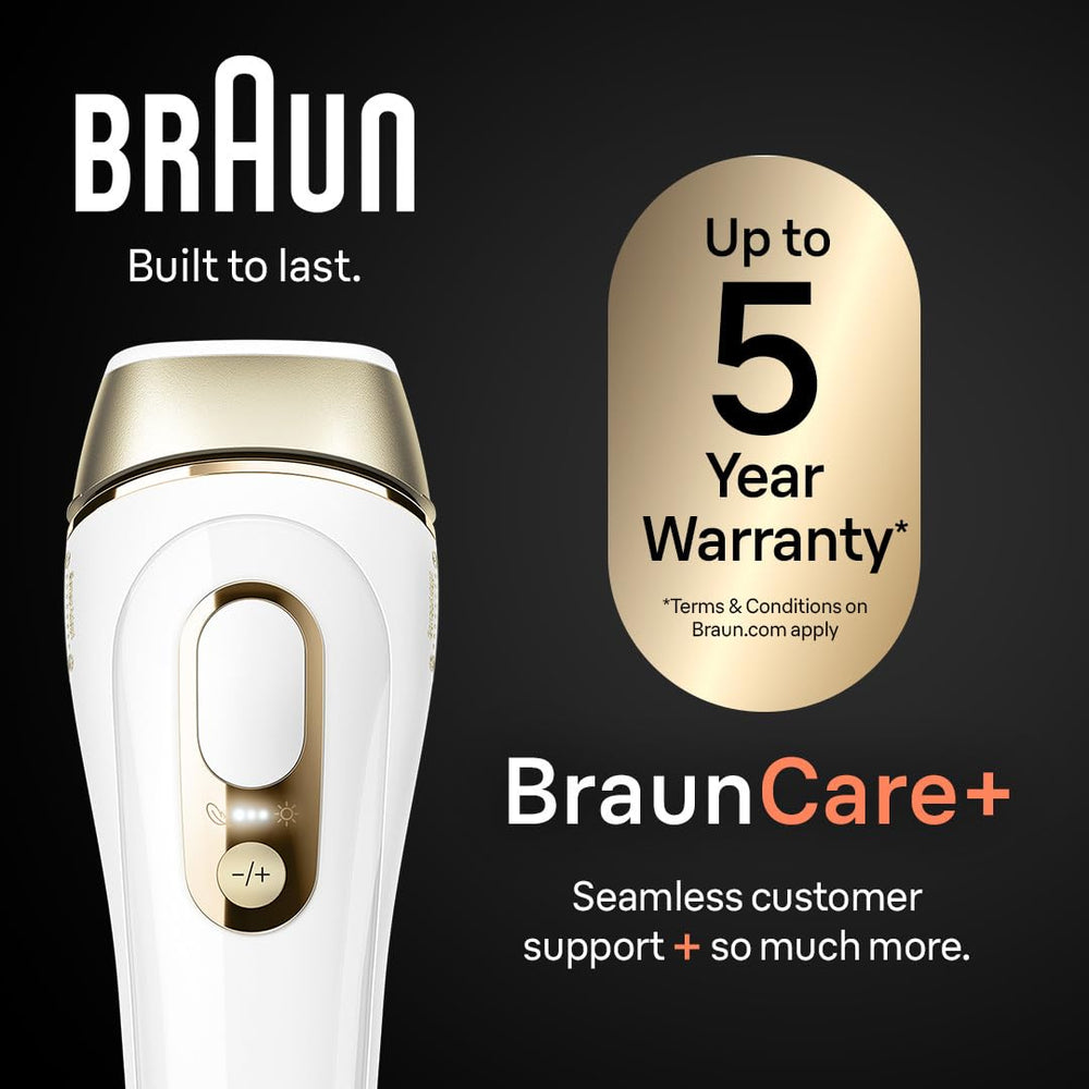 Close view of Braun Silk·Expert Pro 5 flash window for targeted hair reduction