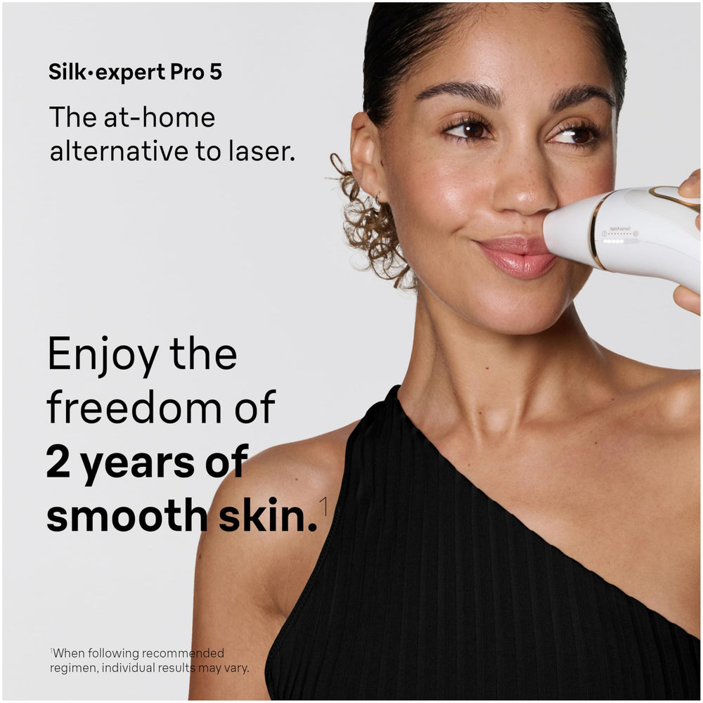 Braun Silk·Expert Pro 5 SmartFlex head close-up improving contact on curves