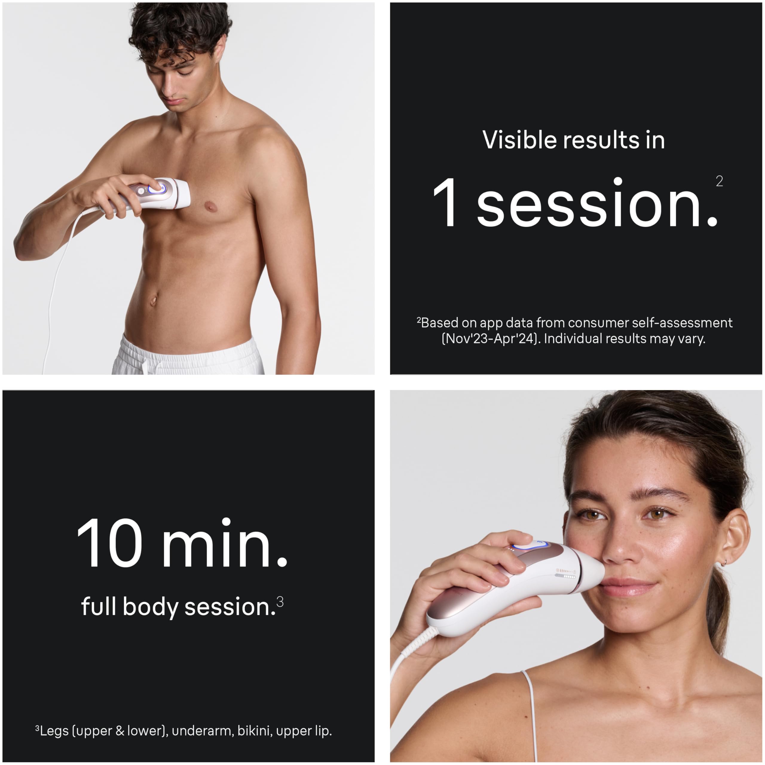 Braun Skin i‑Expert device in hand illustrating compact design and easy mobility for home use