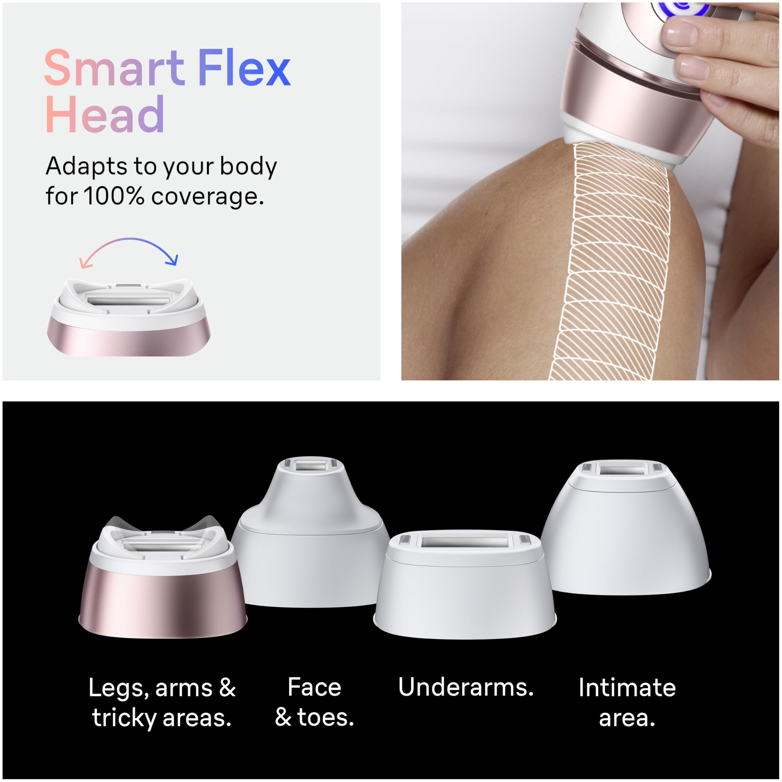 Braun Skin i‑Expert facial trimmer ready for precise grooming and improved IPL contact