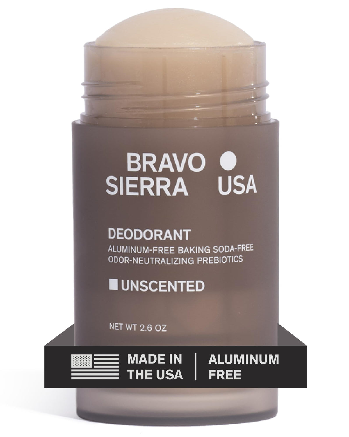 Bravo Sierra front stick showing clean label and benefit of clear application