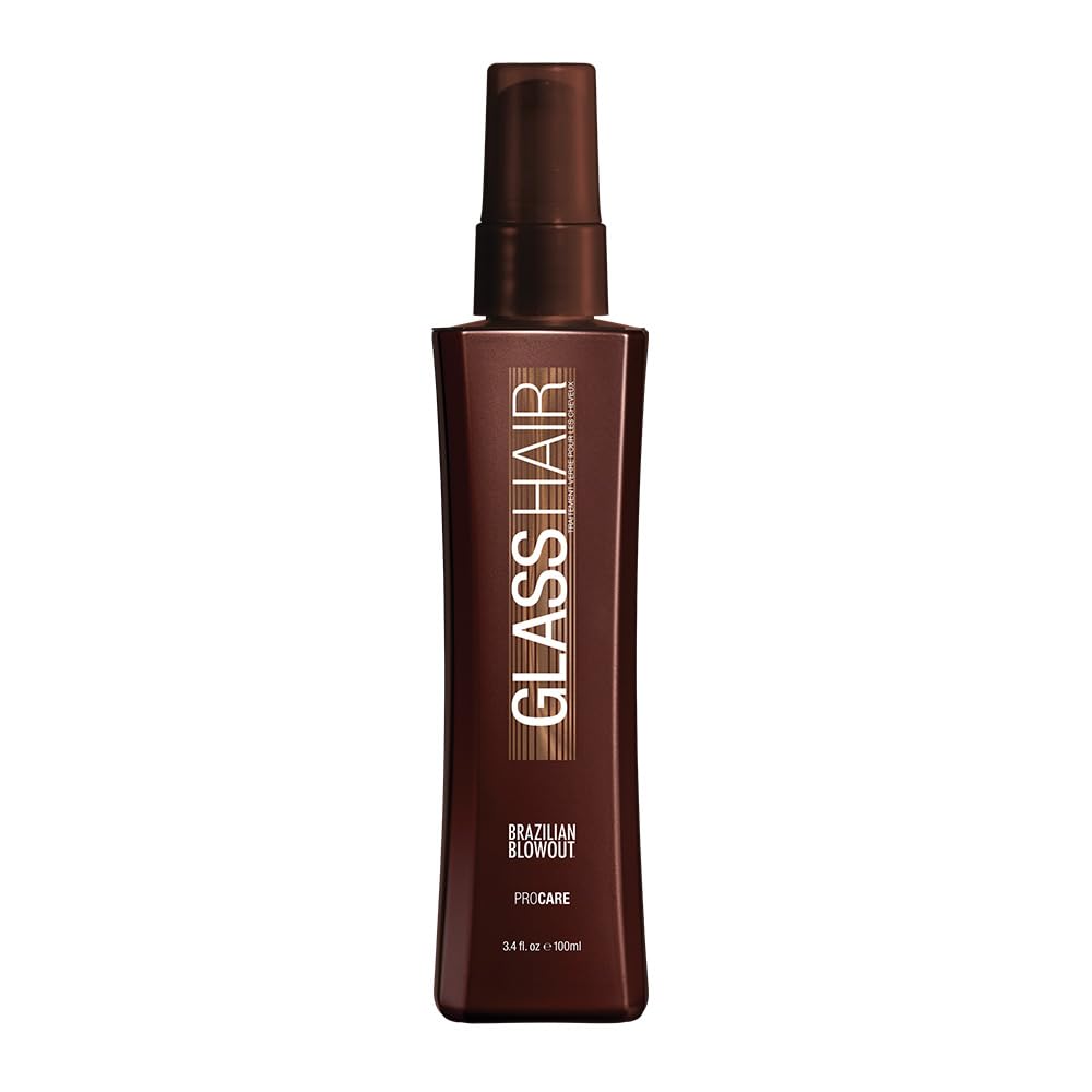 BRAZILIAN BLOWOUT product applied in hand demonstrating simple weekly use