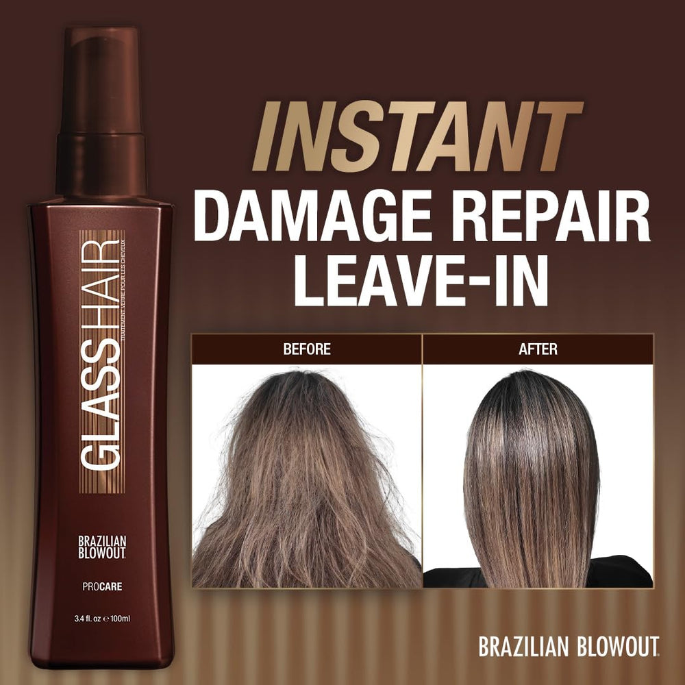 BRAZILIAN BLOWOUT size comparison 3.4 oz displayed for travel-friendly convenience