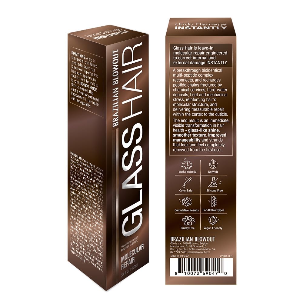 BRAZILIAN BLOWOUT texture close-up showing lightweight serum for easy spread