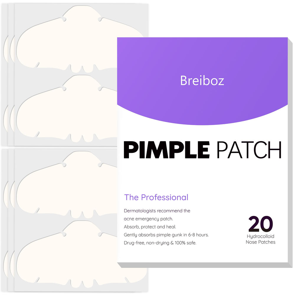 breiboz front packaging showing box of nose patches and clear benefits