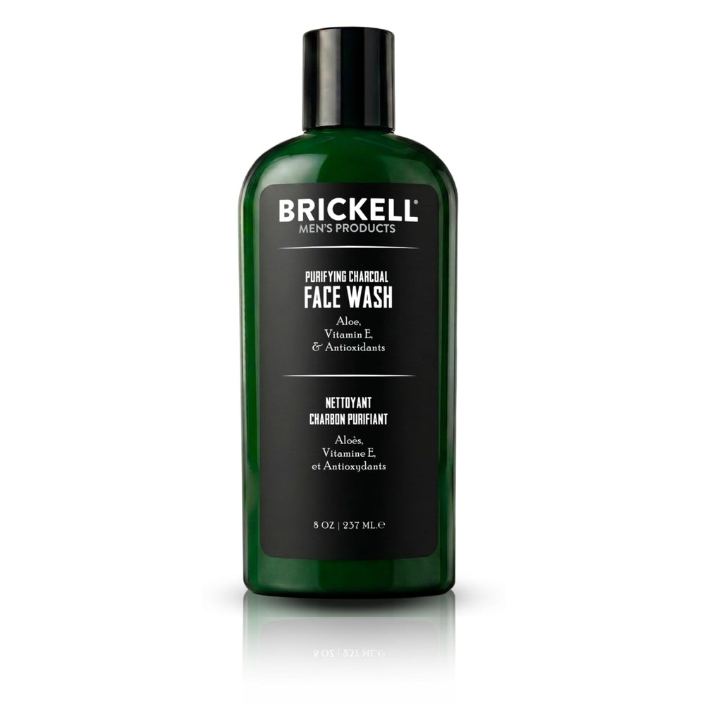 Brickell front packaging showing bottle and branding for clear daily use