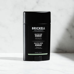 Brickell Men's Products close-up of deodorant texture highlighting smooth, non-greasy finish