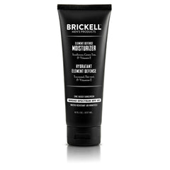 Brickell Men's Element Defense front tube showing unscented SPF45 protection benefits