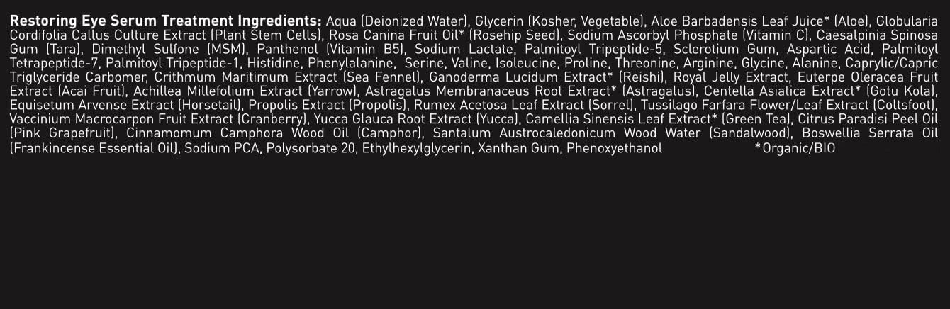 Brickell cream label close-up listing peptides and hyaluronic acid