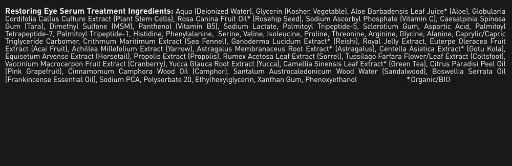 Brickell cream label close-up listing peptides and hyaluronic acid