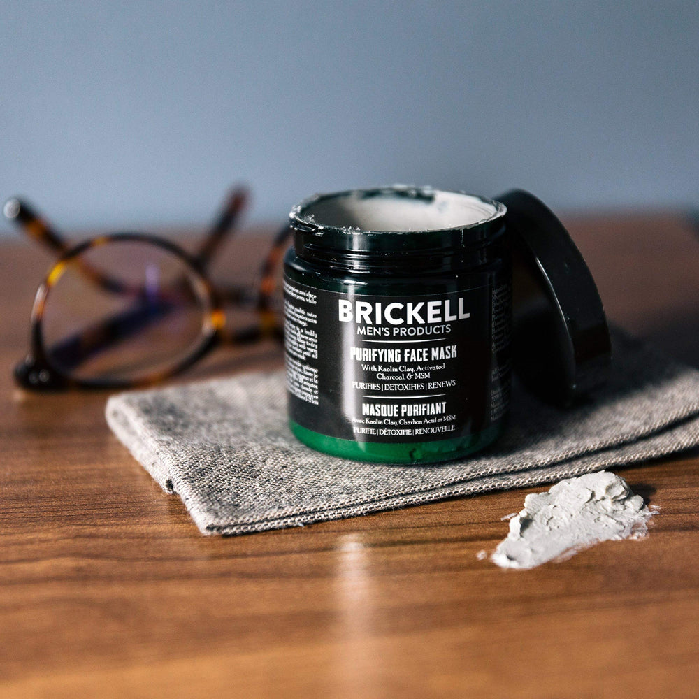 Brickell mask applied on hand demonstrating easy spreadability