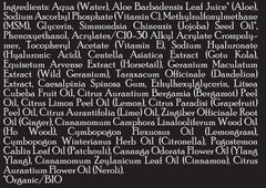 Brickell Men's Products 8oz bottle in hand to display travel-ready size and convenience