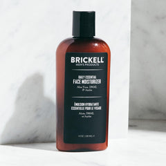 Brickell Men's Products close-up texture displays lightweight lotion for quick absorption