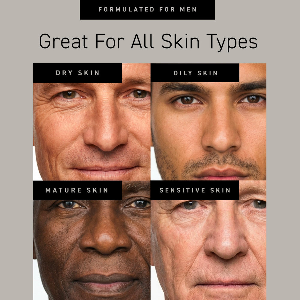 Brickell Men’s scrub applied pre-shave illustrating smoother, closer shave prep