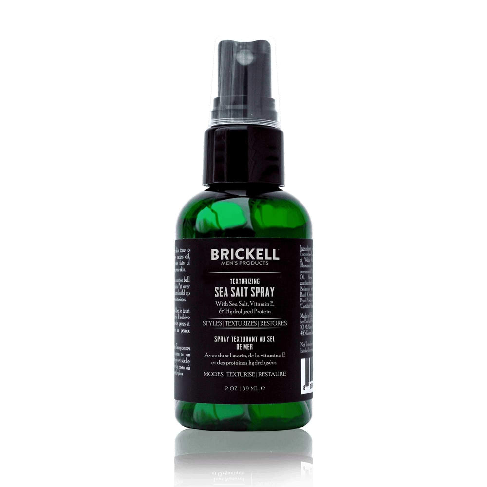 Brickell Men’s front packaging shows 2oz bottle and label benefits