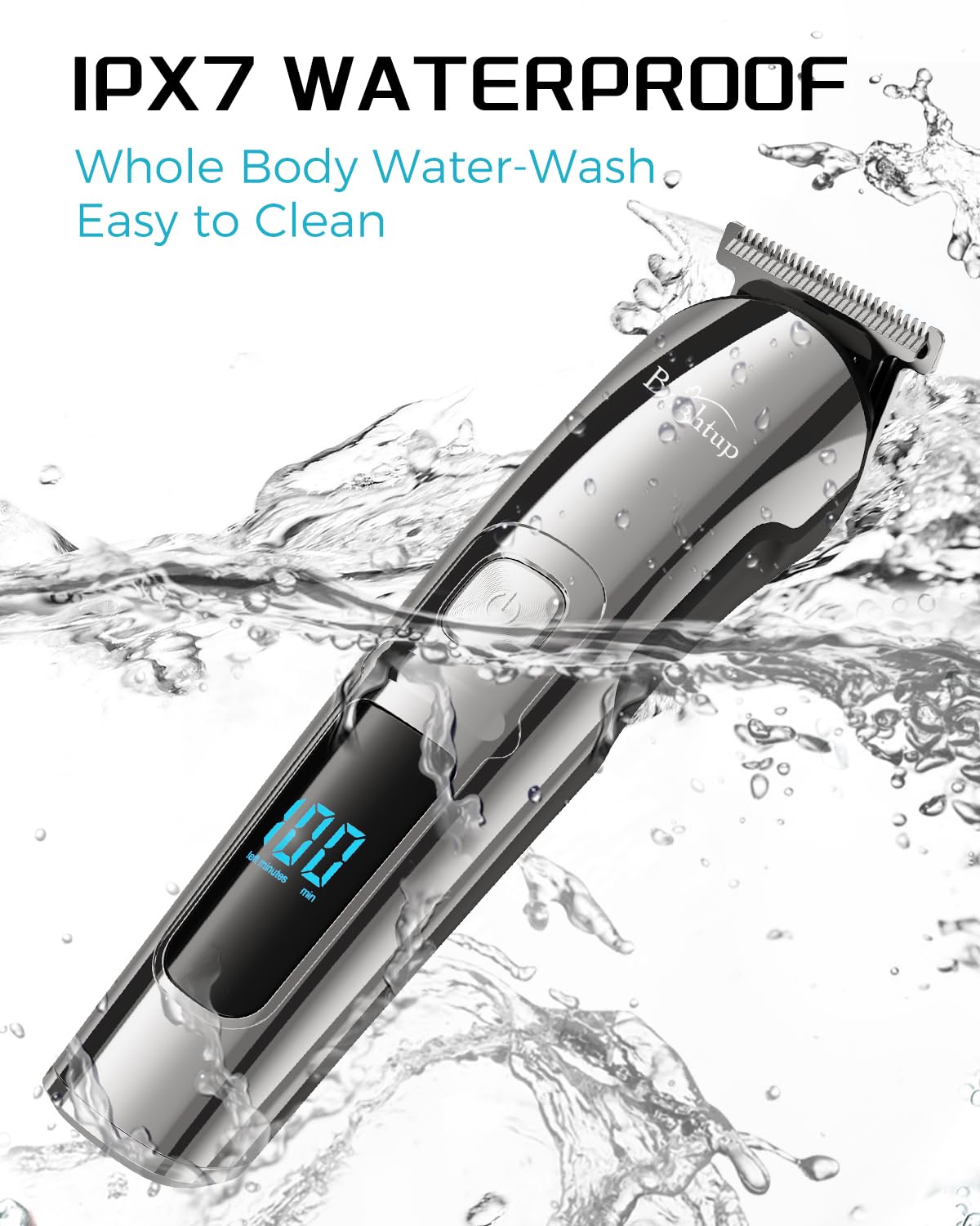Brightup held in hand to show compact size and ergonomic grip