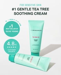 BRING GREEN cream applied on hand illustrating quick absorption and cool feel