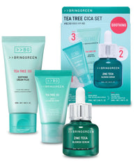 bring green front packaging showing full kit and benefit of balanced skin