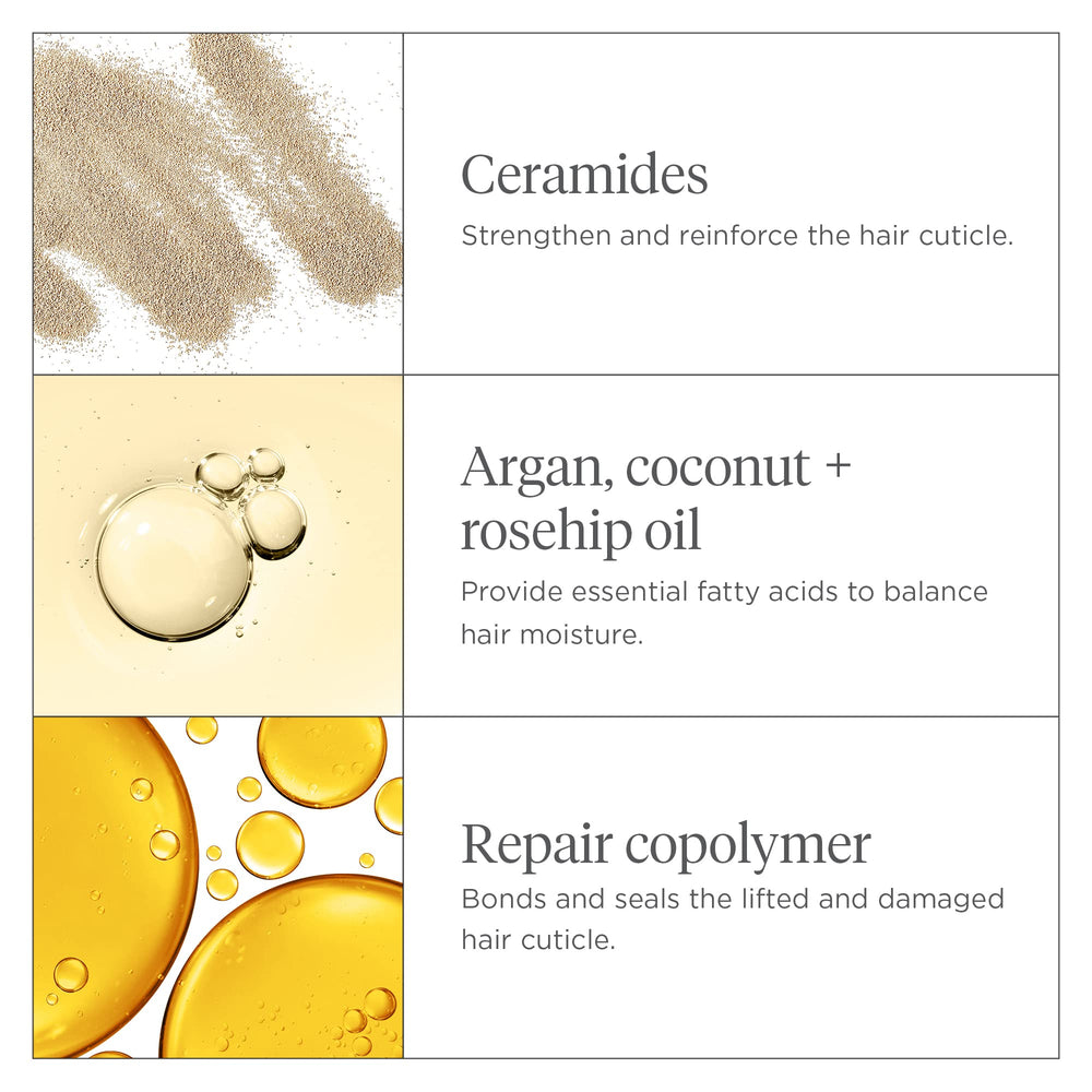 Briogeo product being applied to wet hair demonstrating easy distribution