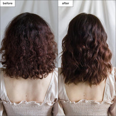 Hand scooping mask to apply showing Briogeo nourishing product use