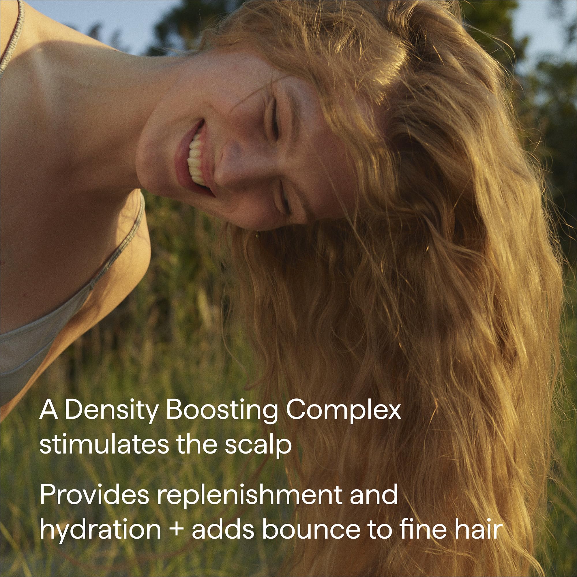 Briogeo conditioner being applied in shower for manageable hair