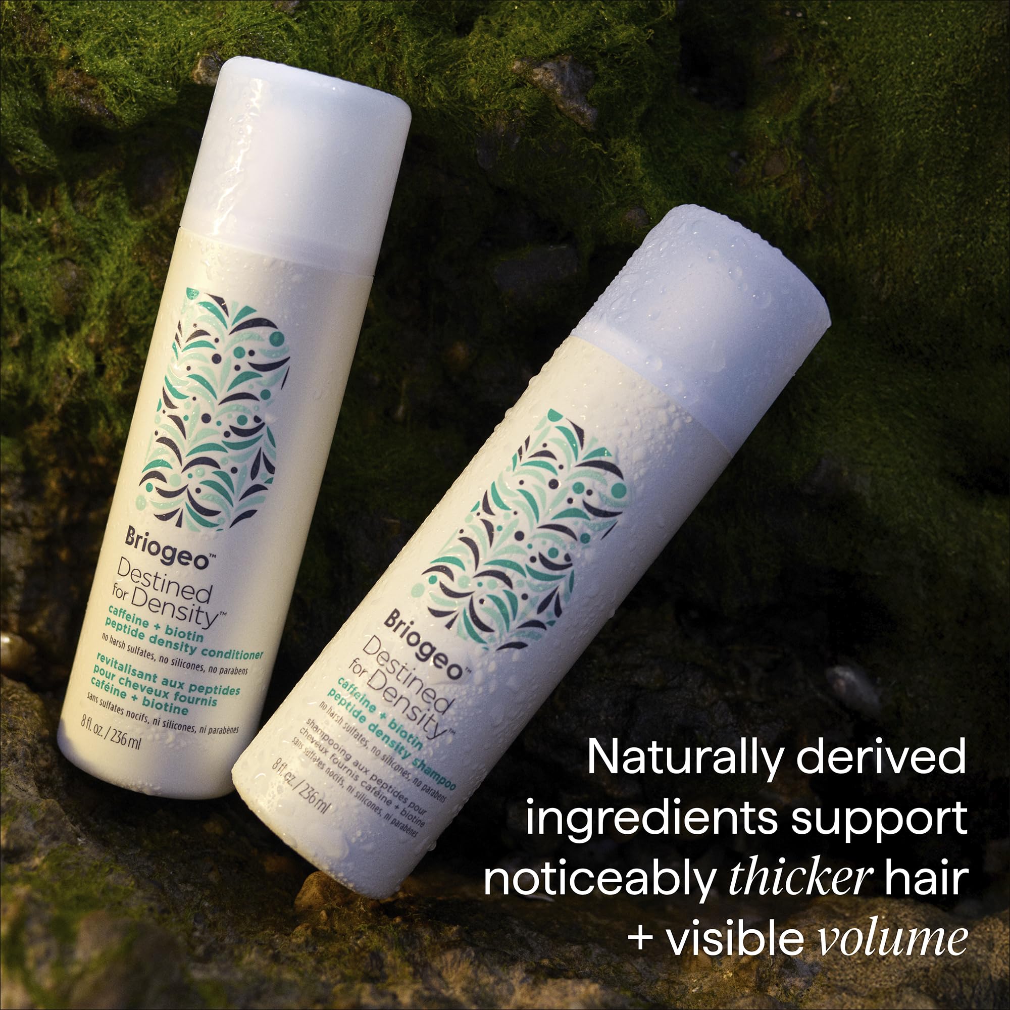 Briogeo before and after comparison showing improved volume
