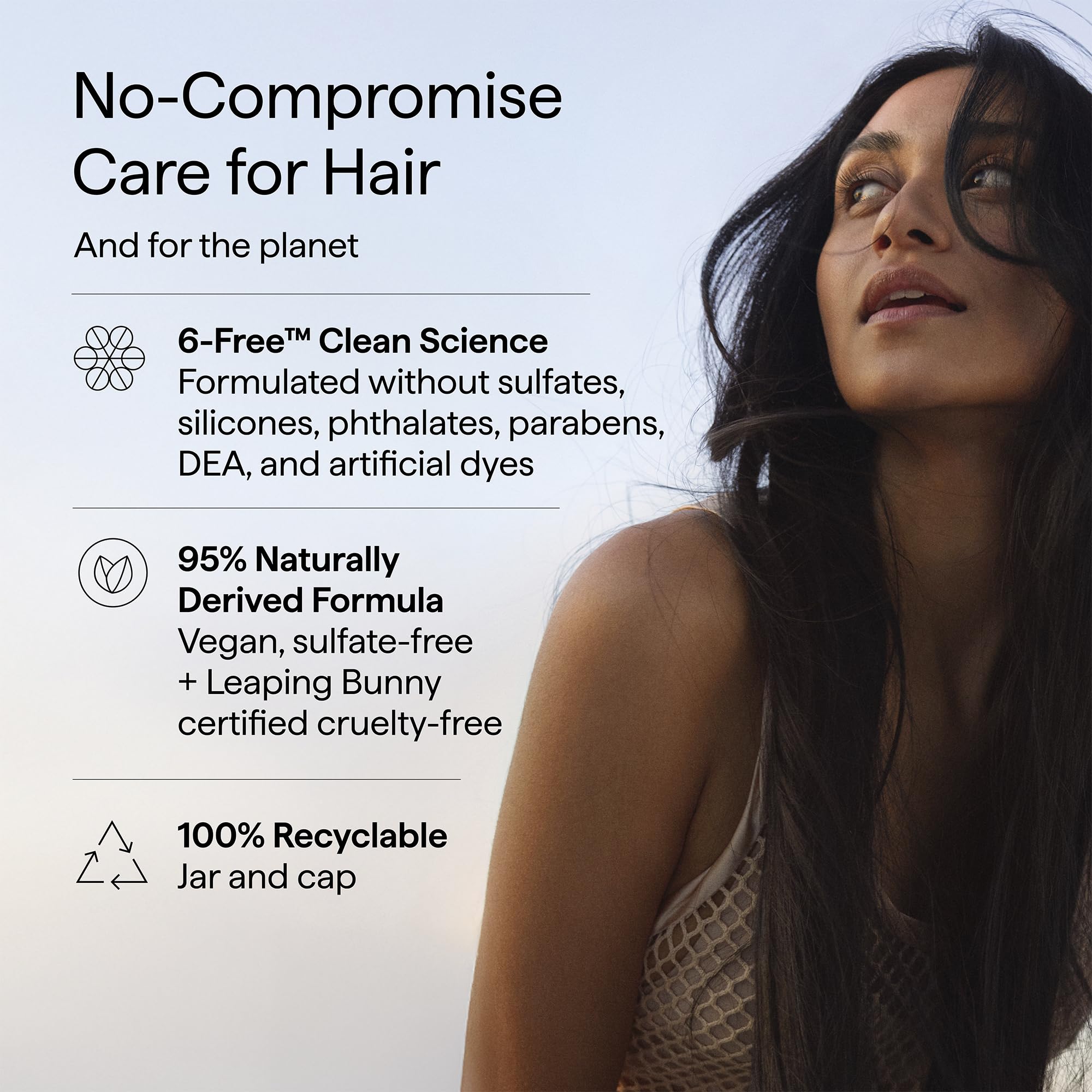 Briogeo conditioner on bathroom shelf in lifestyle setting for routine