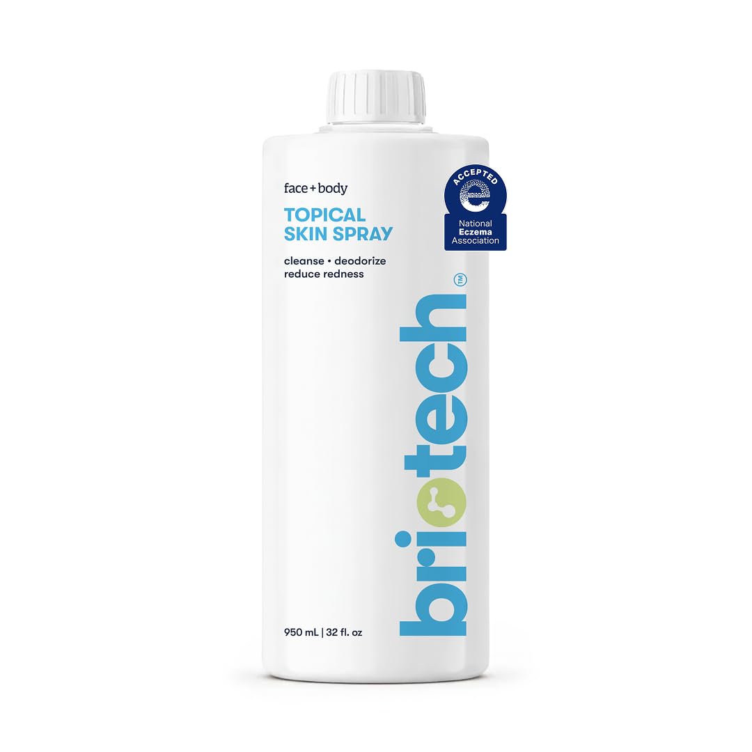 BRIOTECH front label on 32 oz bottle showing purity and refill benefit