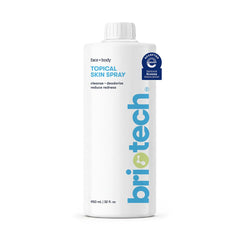 BRIOTECH front label on 32 oz bottle showing purity and refill benefit