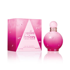 Britney Spears side profile with cap visible highlighting easy spray benefit: travel-friendly
