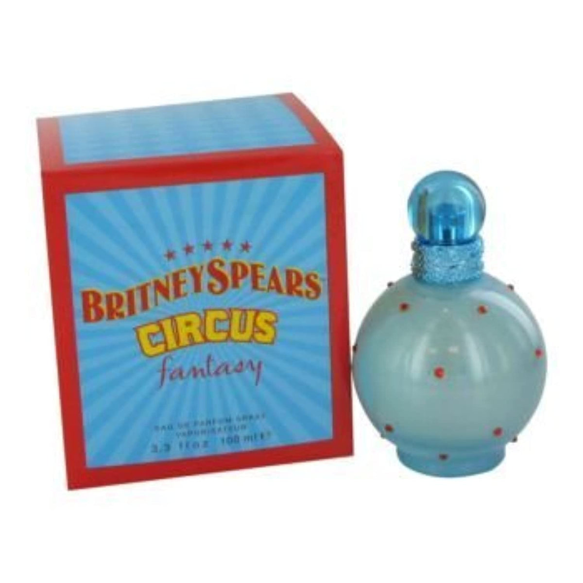 Britney Spears Circus Fantasy front bottle view showing playful packaging and perfume appeal