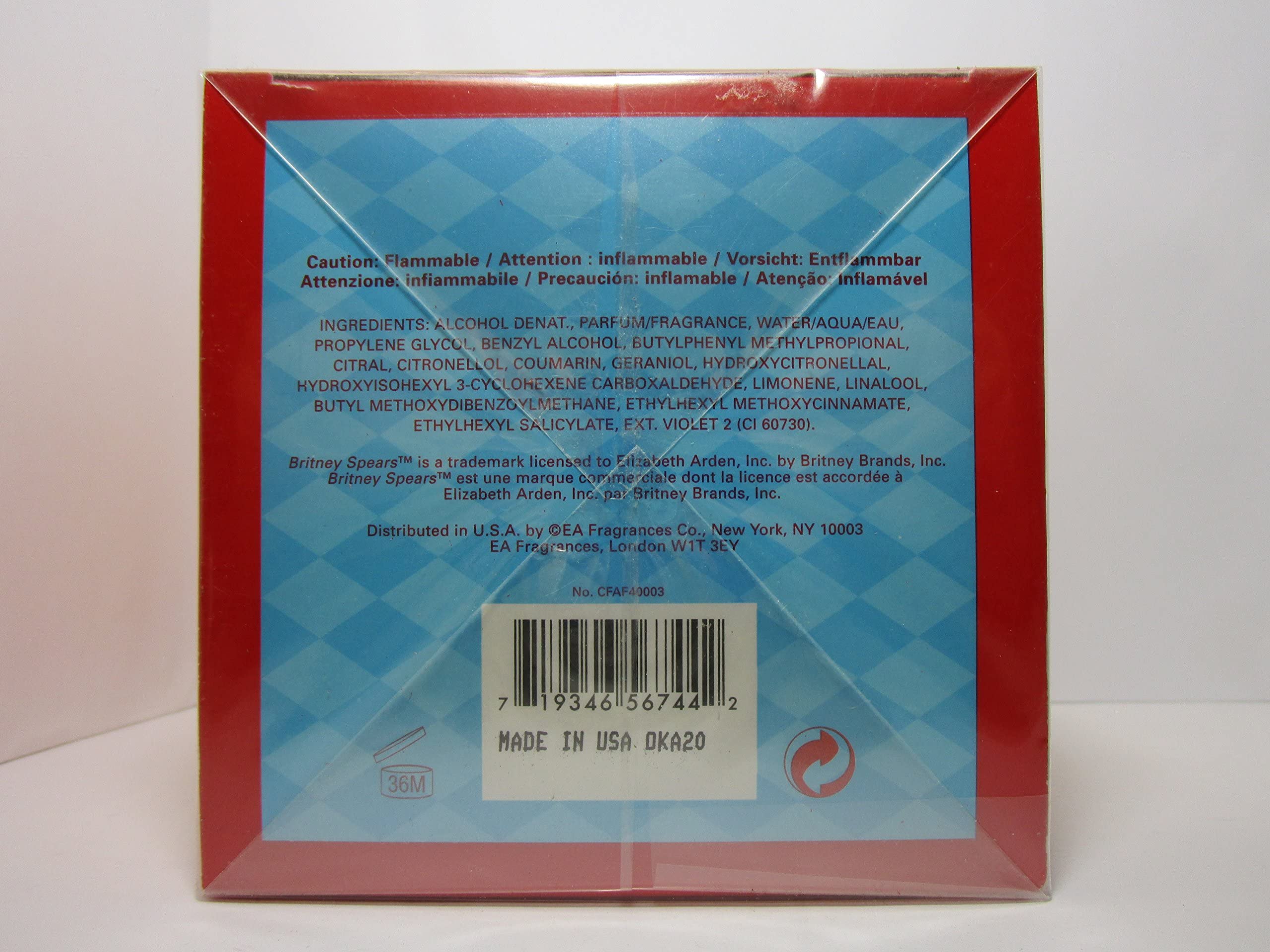 Britney Spears Circus Fantasy bottle in hand showing true 3.3 oz scale and portability benefit