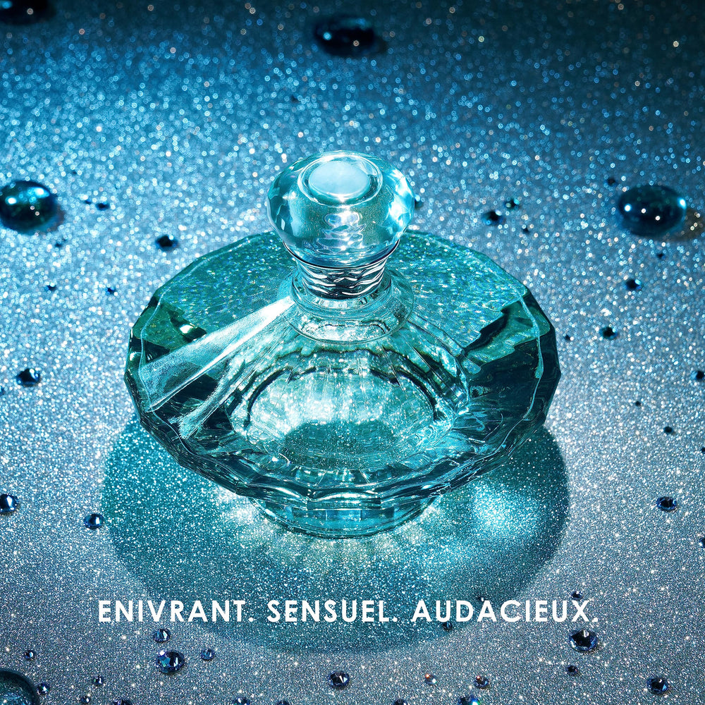 Mist close-up from Britney Spears bottle showing fine spray for even fragrance distribution benefit