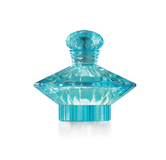 Britney Spears Curious front bottle showing aqua glass and sleek design for everyday carry