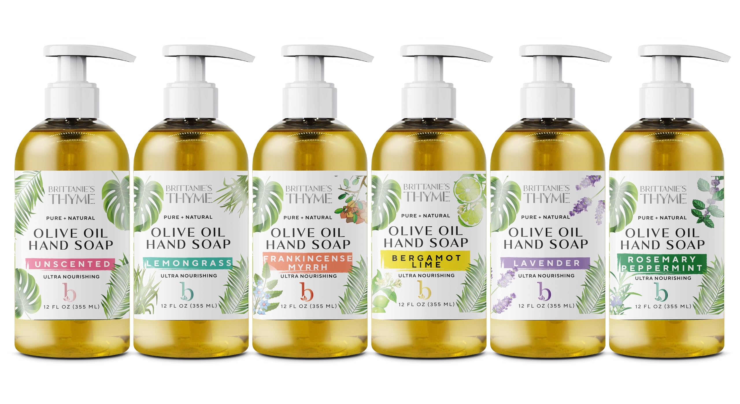 Brittanie's Thyme soap being poured to show smooth lather and moisturizing texture benefit