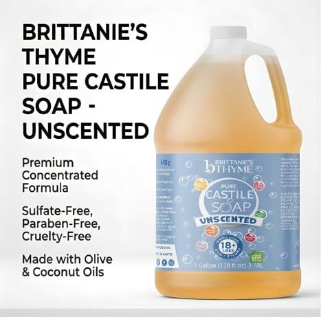 Brittanie's Thyme pouring refill close-up demonstrating easy transfer
