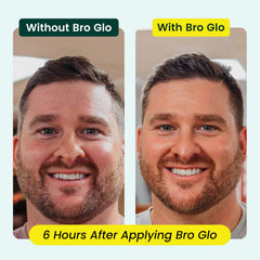 Bro Glo foam texture close-up illustrating lightweight, easy spread