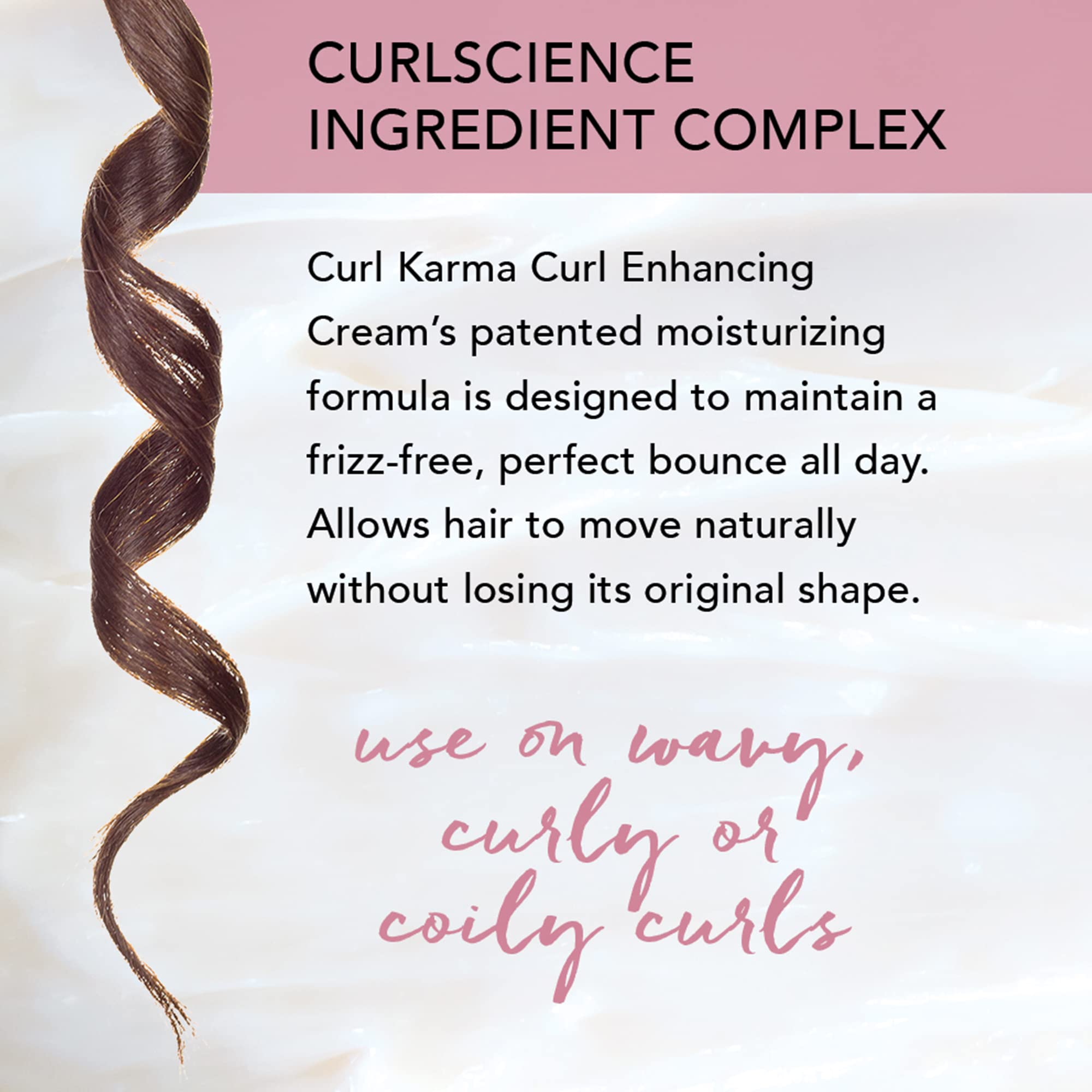 Brocato Curl Karma on bathroom shelf for easy styling routine