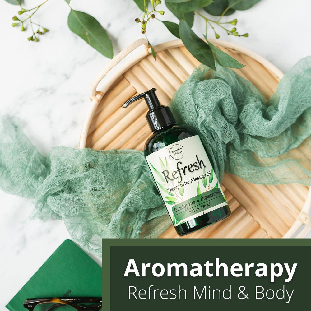 Brookethorne Naturals with apricot kernel and jojoba bottles showing nourishing oils