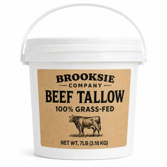 Brooksie Naturals front pail showing 7 lb packaging and vapor-lock benefit