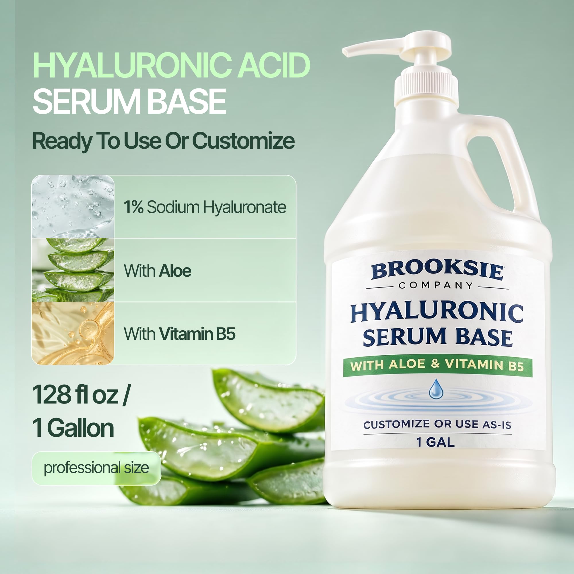 Brooksie Naturals serum texture close-up highlighting lightweight absorption